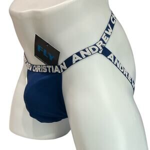Andrew Christian Fly Jock Navy Medium